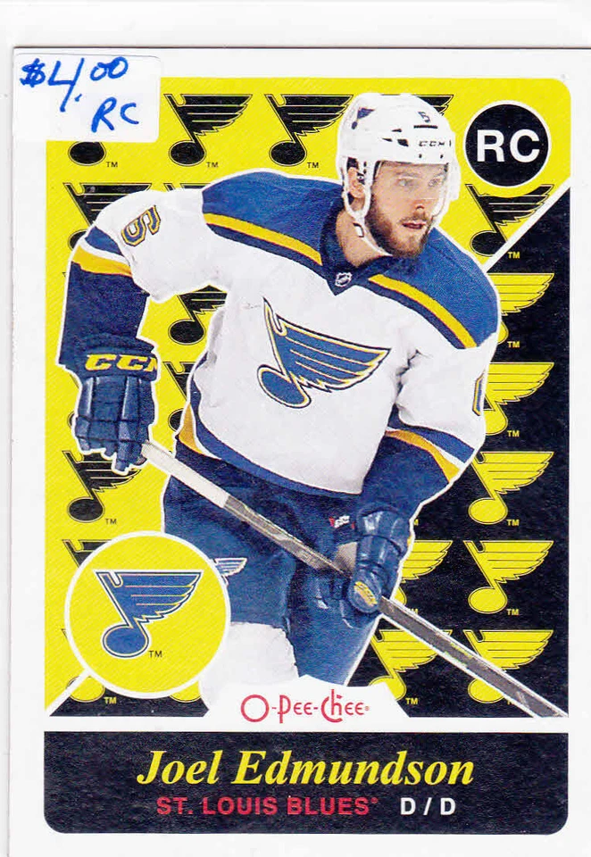 2015-16 Hockey O-Pee-Chee Retro Update Joel Edmundson RC #U22  (ID663) - Image 1 of 1