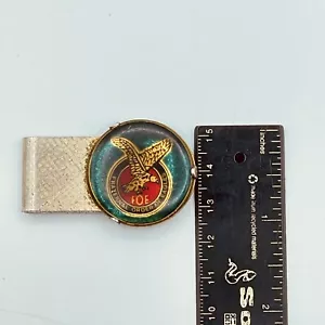 Vintage FOE money clip Fraternal Order Of Eagles - Picture 1 of 4
