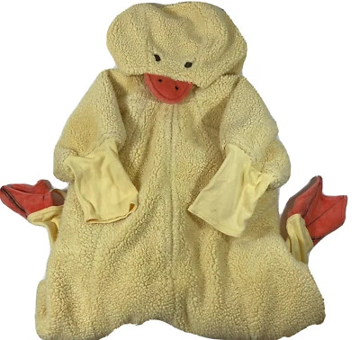 Infant Baby GAP Duck Costume 6-12 Months 1 Piece Halloween Hood Fleece Plush - Image 1 of 4