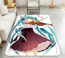 3D Hatsune Miku 866 Japan Anime Game Non Slip Rug Mat Round Elegant Carpet