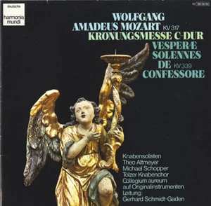 MOZART Mass K.317 (Coronation) Vesperae K.339 HARMONIA MUNDI C065-99763 Gold Lbl - Picture 1 of 3
