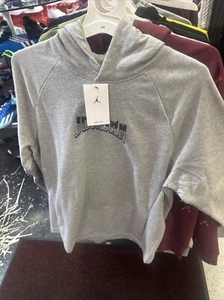 Nike Air Jordan Jumpman Hoodie Sweatshirt Pullover Gray Black Mens Size Small - Picture 1 of 3