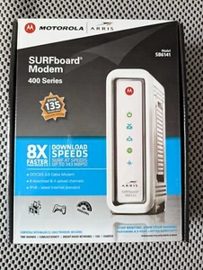 ARRIS SURFboard SB6141 Modem w/ Power Cable TESTED - Picture 1 of 4