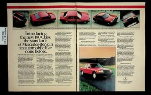 1983 New 190 Classics Mercedes-Benz Red Car Vintage Print Ad 16772 - Picture 1 of 1