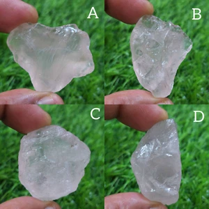 Piedras preciosas sueltas ásperas de cuarzo rosa de alta calidad crudas para hacer joyas - Imagen 1 de 13