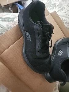 Skechers Women's Dynamight 2.0 Eye To Eye Lace Up Shoes Blk Size:9 #12964 176H - Picture 1 of 7