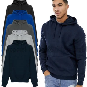 Herren Jungen schlicht Freizeit Pullover Top Activewear Sweatshirt Hoodie UKS-5XL - Bild 1 von 9