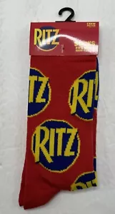 Ritz Crackers Socken lustig Humor rot Crew Herren Größe 6-12 Odd Sox Spaß Essen - Bild 1 von 5