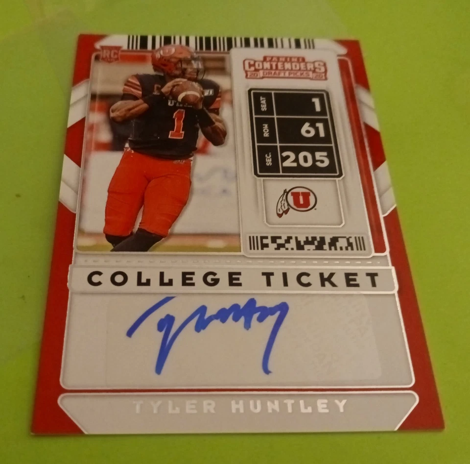 2020 Tyler Huntley Panini Contenders DP College Ticket AUTO #319 MIAMI DOLPHINS - Image 1 of 1