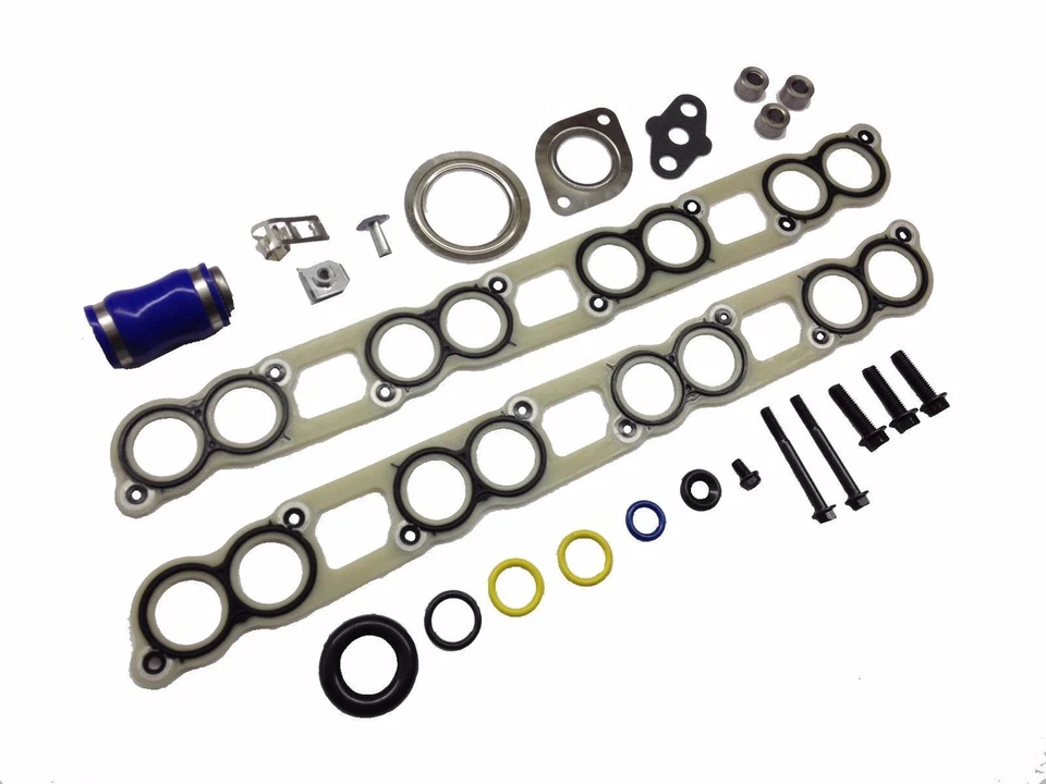 Coletor de admissão e kit de ferragens de refrigerador EGR para 2004-2007 Ford 6.0L  - Imagem 1 de 1