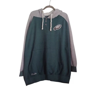 Majestic Eagles Hooded Sweatshirt Sports Dad Gameday Casual Comfy 2X - Picture 1 of 11