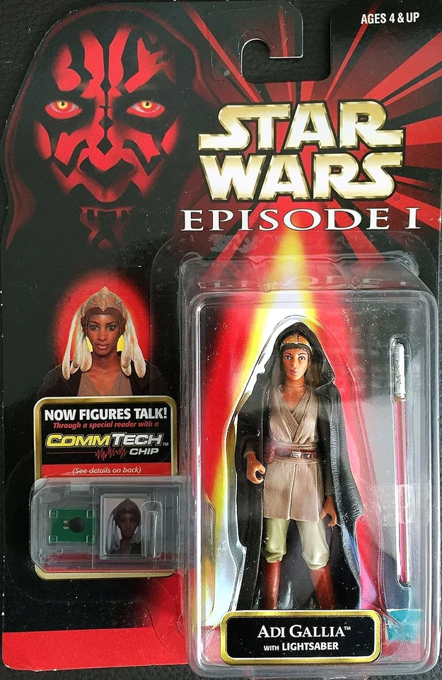 Star Wars, Episode 1 Phantom Menace, w/ CommTech Chip, Adi Gallia & Lightsaber - Image 1 of 2