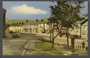 Postkarte Middleton in Teesdale Durham Vintage Ansicht des Marktplatzes - Bild 1 von 2