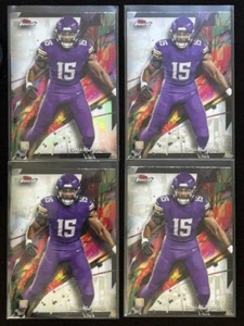 2024 Topps Finest - Dallas Turner (RC) Lot of (4) Refractors, Rare, Common ++ - Bild 1 von 4