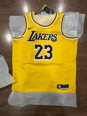 LeBron James Men's 52 XL Nike Swingman Los Angeles Lakers NBA Gold Jersey NWT - Image 1 of 4