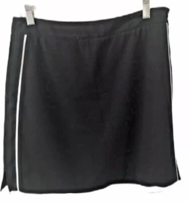  Pantalón corto de golf EP Pro para mujer negro con bolsillos elásticos de spandex a rayas talla 4 Foto 1 de 4