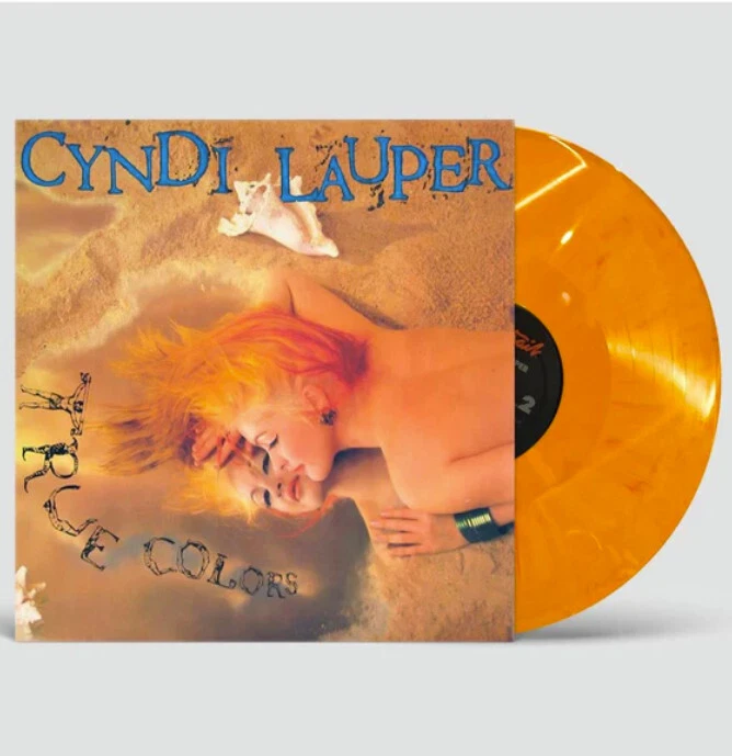 CYNDI LAUPER True Colors Voodoo Orange COLOURED 12" VINYL LP RECORD SEALED - Image 1 of 1