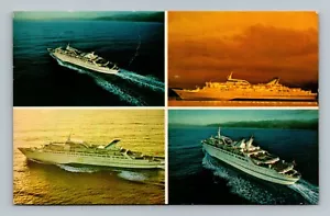 Norwegian Caribbean Lines NCL cartolina originale flotta POSTATA - Foto 1 di 2