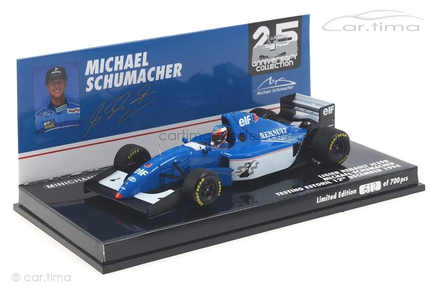 Ligier Renault Js39b Michael Schumacher Estoril 1994 1/43 Minichamps