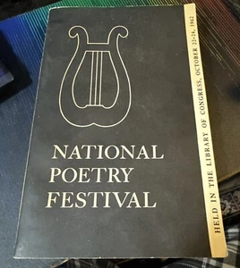 National Poetry Festival Oct. 1962 Published In ‘64 By Library Of Congress PB - Picture 1 of 11