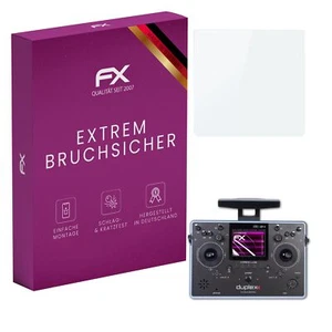atFoliX Glasfolie für Jeti Transmitter Duplex DC-24 Panzerfolie 9H Schutzpanzer - Photo 1/8