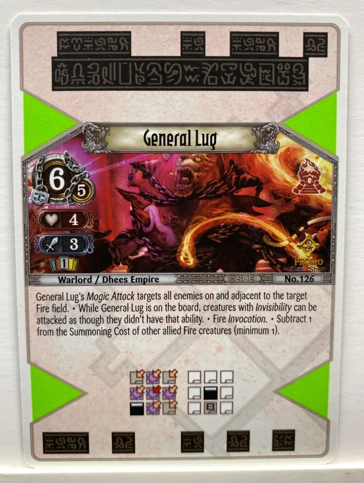 1x General Lug EOJ SET2 #126 UR PS3 Eye Of Judgment English Promo A2 - Image 1 of 1