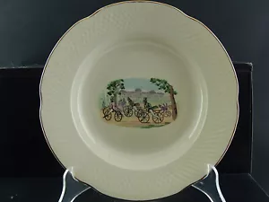 ANTICO RARO PIATTO SEMI PORCELLANA INGLESE OLD BRIDGE EARTHENWARE COLLEZIONE 269 - Foto 1 di 3