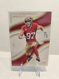 Nick Bosa /5 Panini Immaculate San Francisco 49ers - Picture 1 of 2
