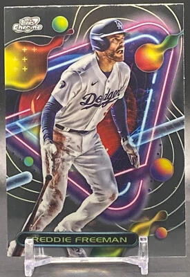 2023 Topps Cosmic Chrome #143 FREDDIE FREEMAN Los Angeles Dodgers - Image 1 of 2