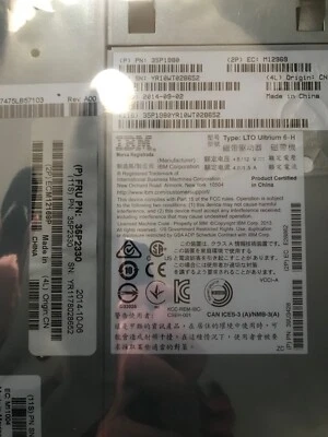 IBM 35P2330 3573-8347 LTO6 Half-High SAS tape drive for 3573 TS3100/TS3200 NEO - Image 1 of 3