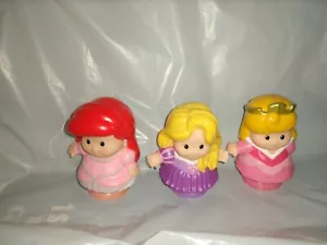 Fisher Price Little People Modellino Disney Principessa Ariel Bella Addormentata Raperonzolo - Foto 1 di 6