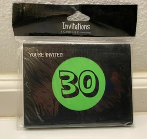 "Holy Bleep - 30!" 30th Birthday Party Invitations w/Envelopes 8 count - Picture 1 of 2