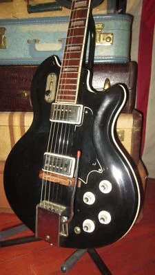 Vintage 1964 Supro Coronado Electric Guitar Black - Image 1 of 4