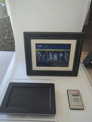2 Pandigital 8" & NuVue 7"  Digital Photo Frame 10,000 Images 1 Remote 1 Adapter - Image 1 of 4