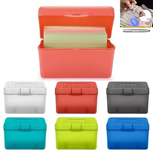 Index Card Holder Index Card Box Notecard Box Flash Card Holder Index Organizer - Picture 1 of 21