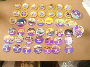 JOHNNY LIGHTNING  15 DIFFERENT MEDALLIONS  & 67 DIFFERENTPOG-LIKE ONES - Picture 1 of 8