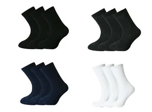 3er-Pack, 6,12 Paar Jungen Mädchen Kinder reich schlichte Baumwollsocken Anzug Schulsocken - Bild 1 von 4