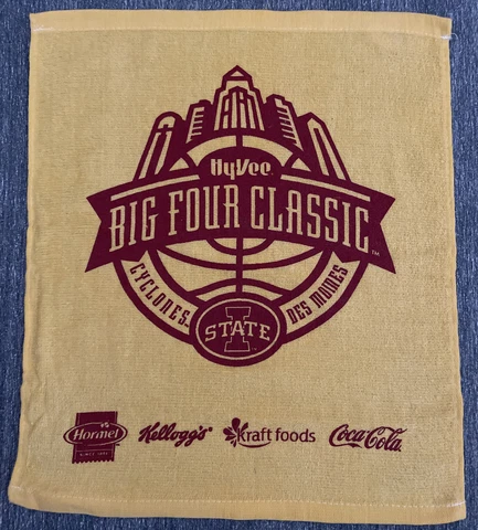 IOWA STATE CYCLONES 2012 Hy-Vee Big Four Classic Souvenir Fan / Rally Towel Cover
