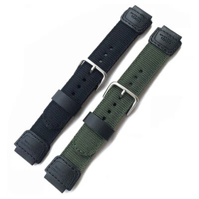 Nylon For Casio G-SHOCK AE1200wh 1300 SGW-300H 400 500 F91W F84 Watch Band Strap - Image 1 of 4