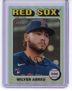 2024 Topps Heritage High Number Wilyer Abreu Chrome Silver Border /225 - Picture 1 of 2