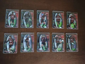FOOTBALL CHAMPIONS Lotto 10 carte Bierhoff-Gattuso-Pirlo e altri MILAN 2001-2002 - Foto 1 di 2