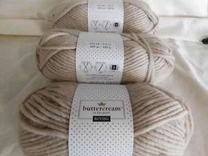 Buttercream Luxe Craft Roving Aran lot of 3 Dye Lot 632915 - Picture 1 of 1