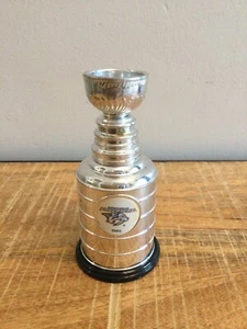 Labatt Blue Mini NHL Stanley Cup Replica Nashville Predators 4.25” - Picture 1 of 1