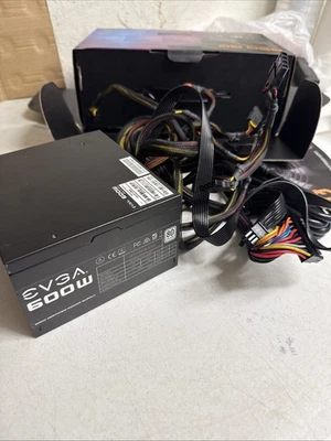 New! EVGA - 80 PLUS 600W ATX 12V/EPS 12V Power Supply - Black - 600 watt - Image 1 of 4