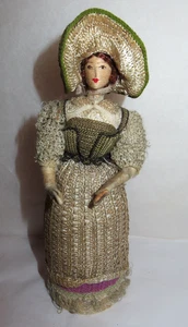 Antike deutsche Süßigkeiten Behälter Puppe aus dem 19. Jahrhundert ~ 8-3/4 Zoll ~ selten - Bild 1 von 11