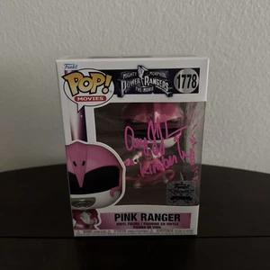Funko Pop! Power Rangers Film Pink Ranger #1778 SIGNIERT Amy Jo Johnson mit Echtheitszertifikat - Bild 1 von 7
