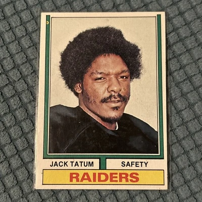 1974 Topps Football #14 Jack Tatum - Oakland Raiders - Sharp High Grade! - Image 1 of 4