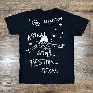 Camisa Travis Scott Cactus Jack Hombres Look Pequeño Mamá Puedo Volar Gráfico Houston - Imagen 1 de 7