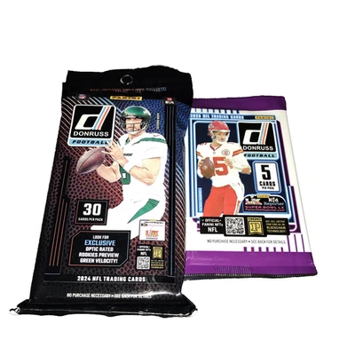 2024 Donruss Football 30 Card Fat Pack &2025 Donruss Football 5 Card Pk-FreeShip - Image 1 of 4