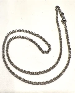 James Avery Sterlingsilber verdreht ovale Gliederkette Kabel Halskette 16" - Bild 1 von 8